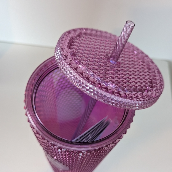 2021 Starbucks Disney World 50th Anniversary Tumbler Pink Studded Starbucks Cup - Picture 9 of 9